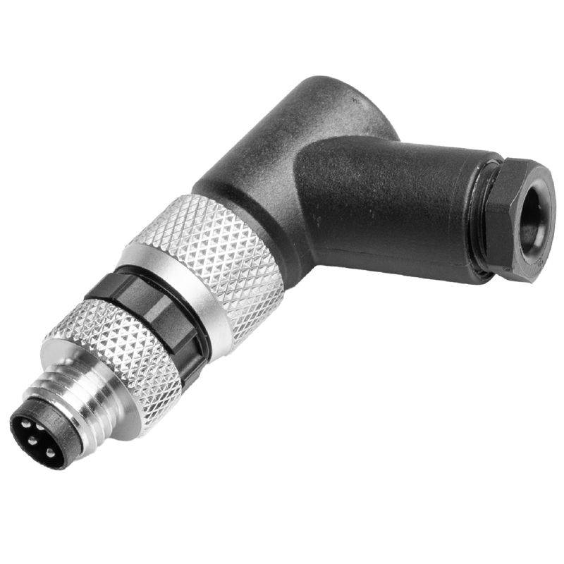 M8 ārdurvis, 0,14-0,5 mm², 3,5-5 mm, pin4, leņķveida, IP67