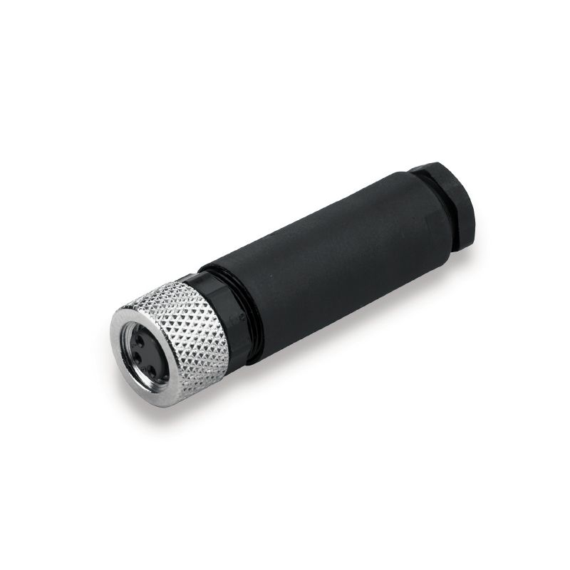 M8 iekšmale, 0,14-0,5 mm², 3,5-5 mm, pin4, taisna, IP67