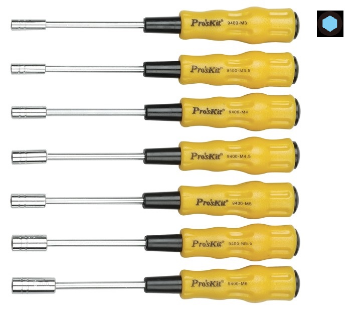 Skrūvgriežu komplekts 7gab. Pro'sKit