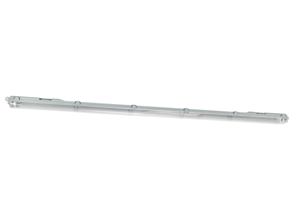 Hermētisks gaismeklis VANTO 2xT8 IP65 150 cm pelēks ABS/PS ar atstarotāju