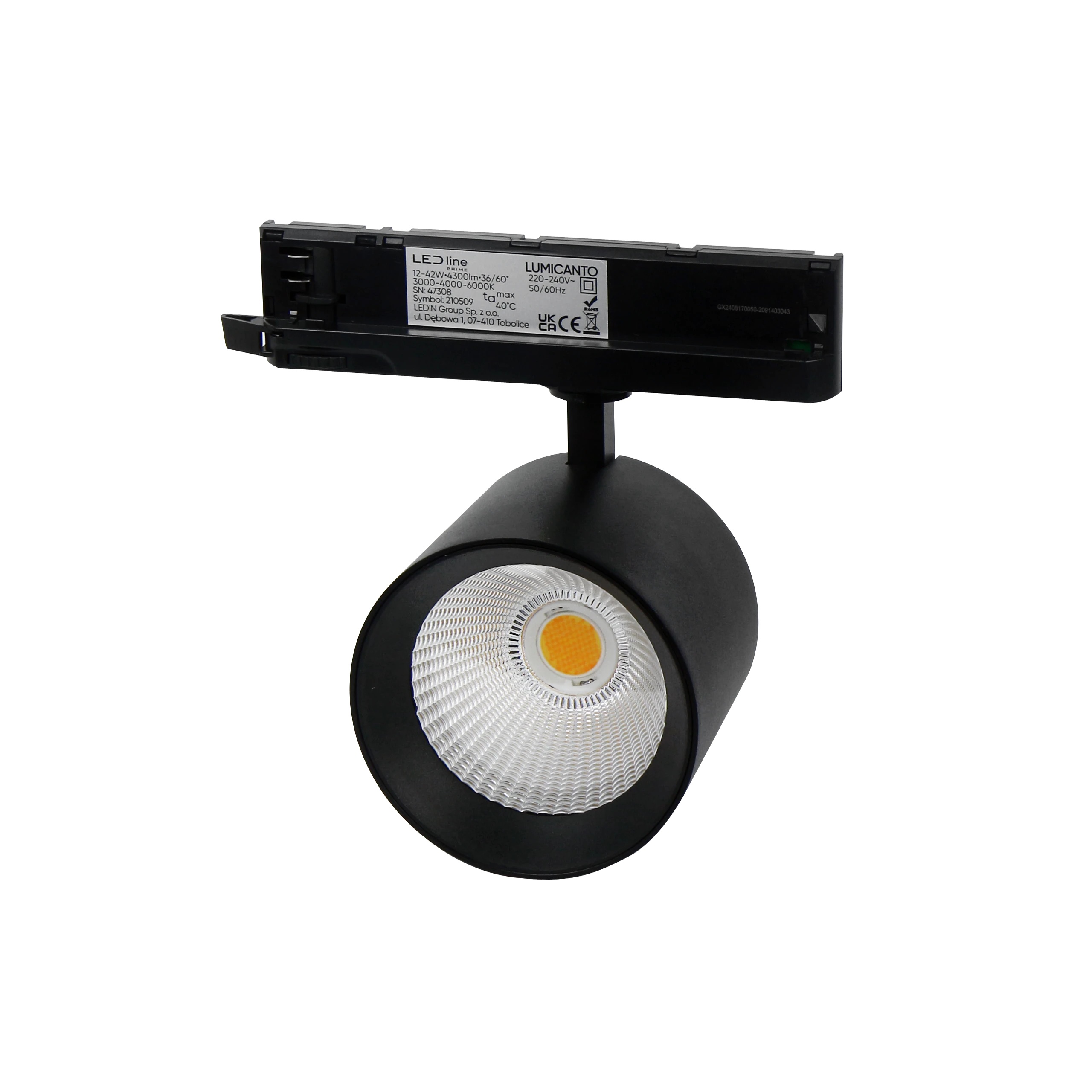 Treka apgaismojums LUMICANTO 6-20W CCT 36/60° melns PRIME