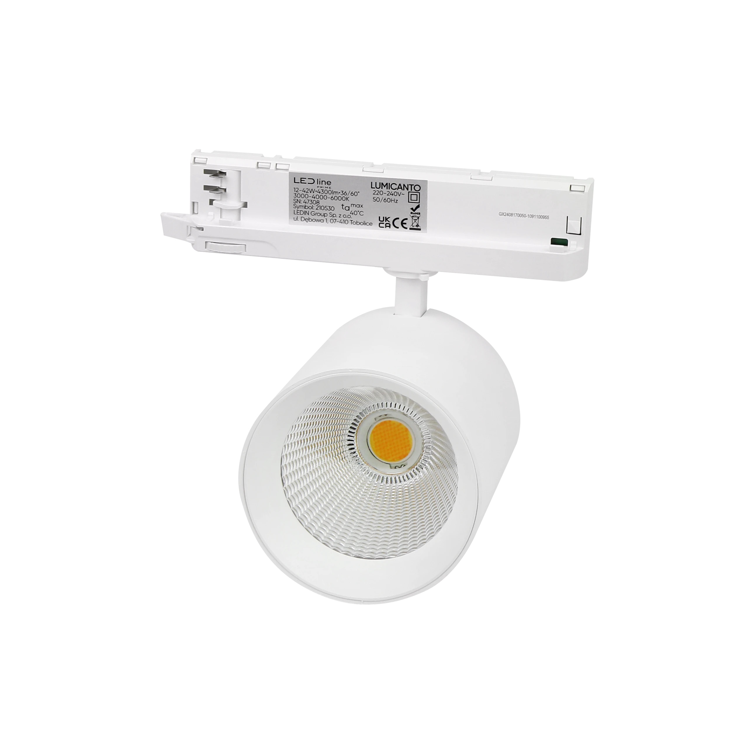 Treka apgaismojums LUMICANTO 6-20W CCT 36/60° balta PRIME