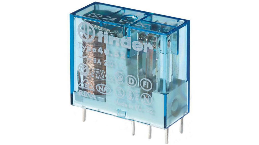 Relejs 24VDC, 2CO, 8A