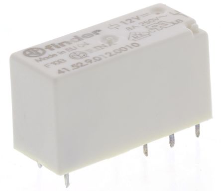 Relė 12VDC, 2CO, 8A
