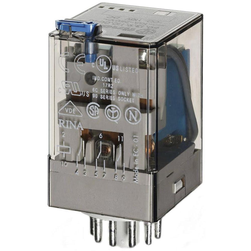 Relejs 24VDC, 3CO, 10A