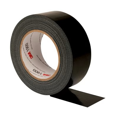 3M™ Value Duct Tape 1900, melna, 50 mm x 50 m, 0,17 mm