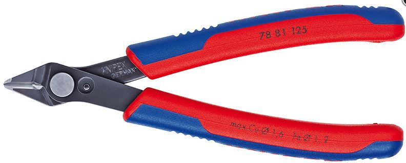 Knaibles 78 81 125 Cu max Ø1,6mm pulētas, tērauds max Ø0.6mm KNIPEX