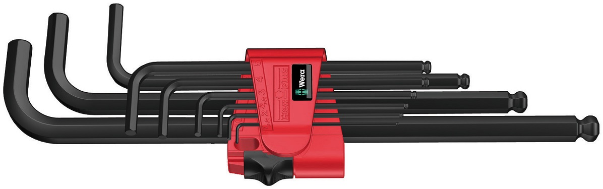 Seškantīgo atslēgu komplekts, BlackLaser 950 PKL / 9 BM N 022086 Wera