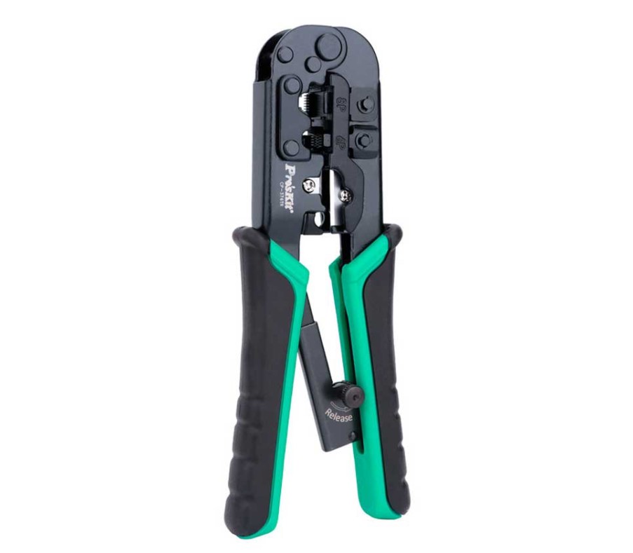 Crimping Tool for RJ11/12/22/45 Modular Connectors, Pro'sKit