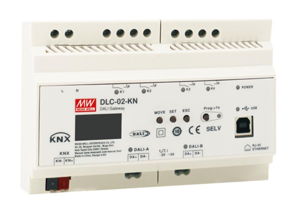 DALI-2 vairāku galveno lietojumprogrammu kontrolieris; KNX uz DALI vārteju