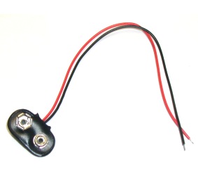 Baterijas 9V ligzda ar vadu