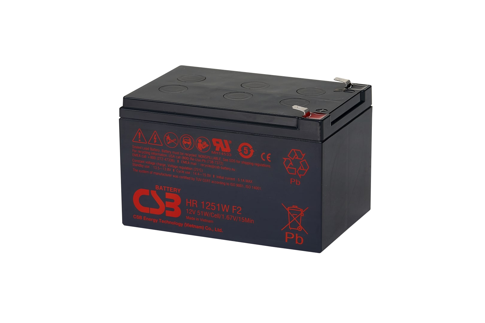 Akumulators 12V 12,75Ah CSB