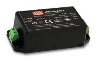 Impulsu barošanas bloks 12V 3.8A ar paliktni MEAN WELL