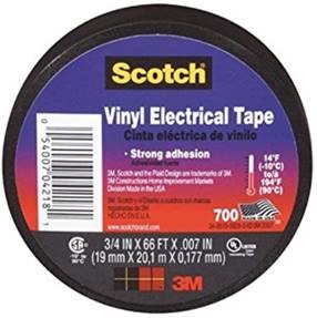 Izolācijas lente 3M Scotch 700, 0.177mm x 19mm x 20m, melna
