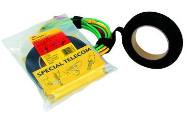 3M Scotchflex kabeļu organizēšanas saite, melna 20mm x 10m x 0.85 mm