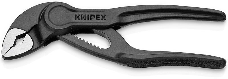 Knaibles ar  regulējamu žokļu attālumu  Cobra XS 100mm, 87 00 100 KNIPEX