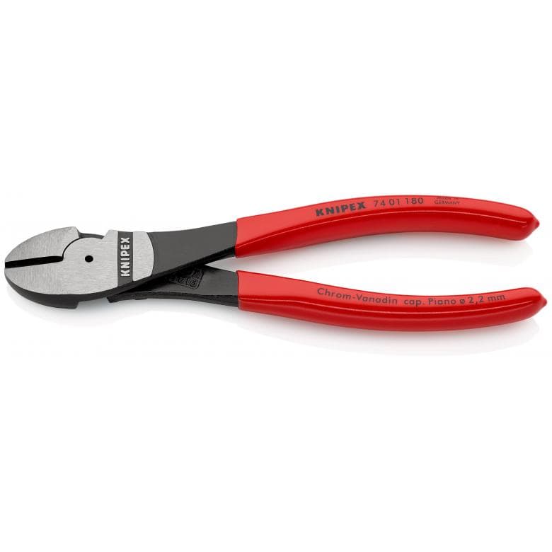 Knipex 74 01 180 Augstas sviras diagonālais griezējs