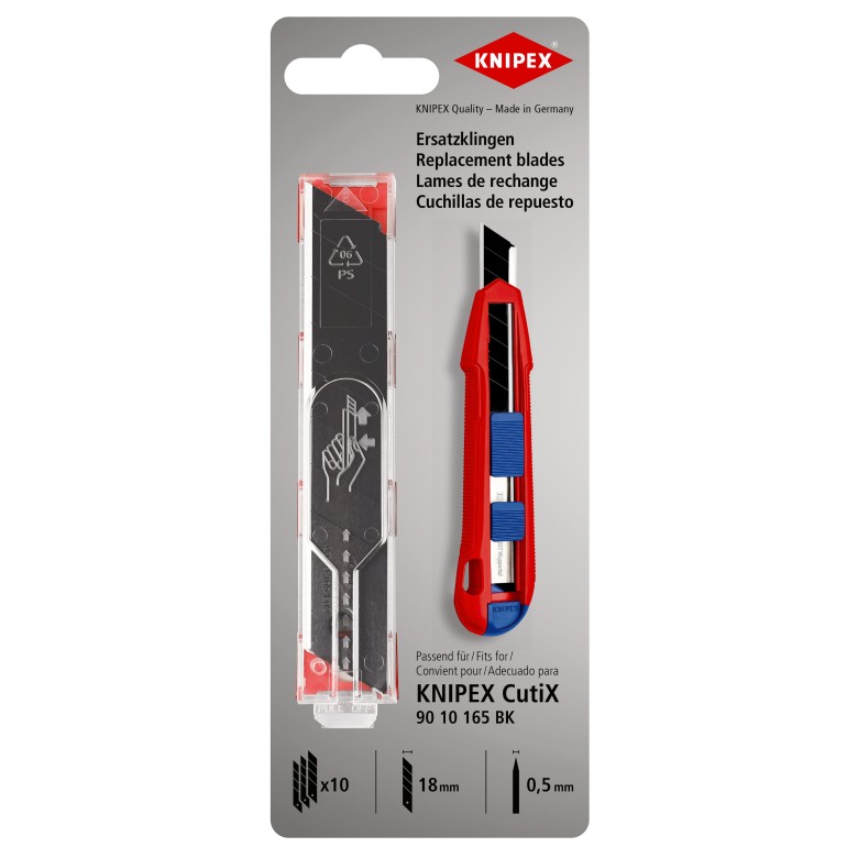Rezerves asmens priekš 90 10 165 BK (10x) Knipex