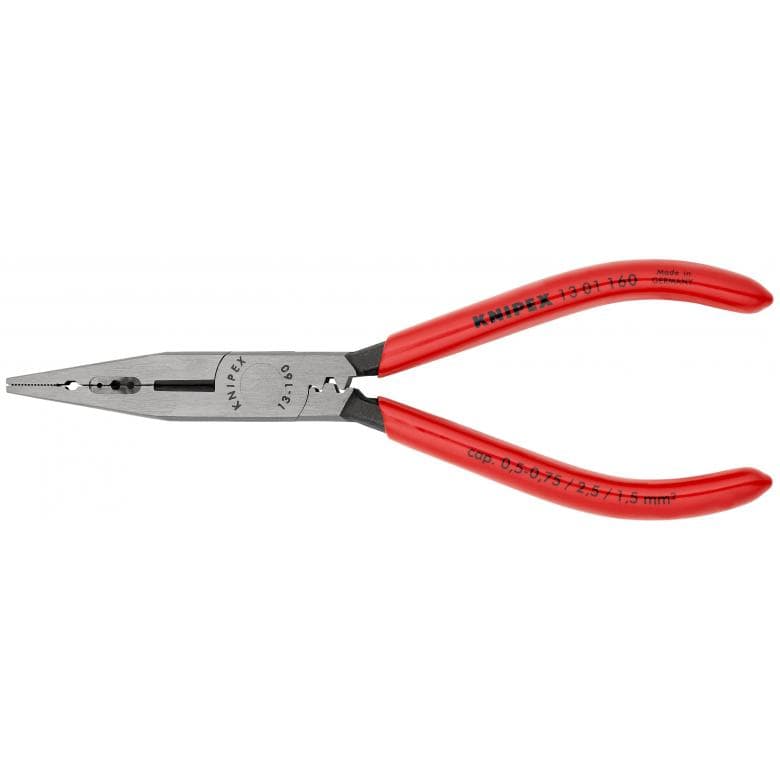 KNIPEX 13 01 160 Electricians' Pliers plastic coated black atramentized 160 mm