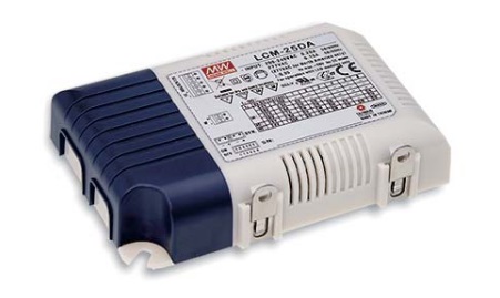 Impulsu barošanas bloks LED 25W Multiple-Stage 350-1050mA, ar vadību DALI2, PUSH-dimming, MEAN WELL