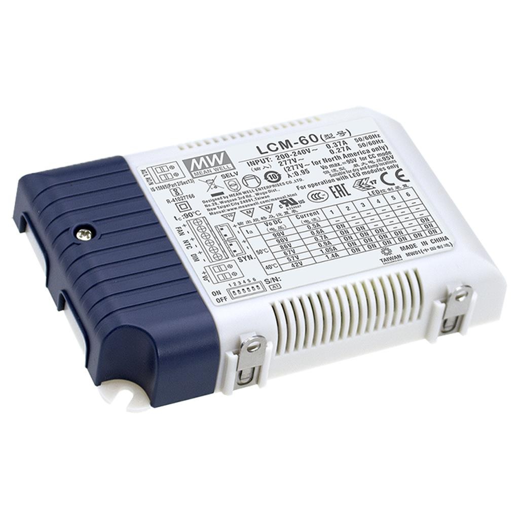 Impulsu barošanas bloks LED 60W Multiple-Stage 500-1400mA, Casambi vadāms, MEAN WELL