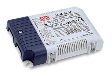 40W Led barošanas bloks ar vairākām izējām,  DALI2, dimmējams , MEAN WELL