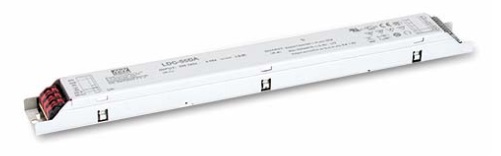 55W constant power LED supply 500-1600mA 27-56V dimming DALI, PUSH dimming, with PFC, MEAN WELL