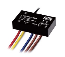 Strāvas stabilizators DC/DC LED 9-18V:12-86V 500mA kontrolējams slēgts ar vadiem MEAN WELL