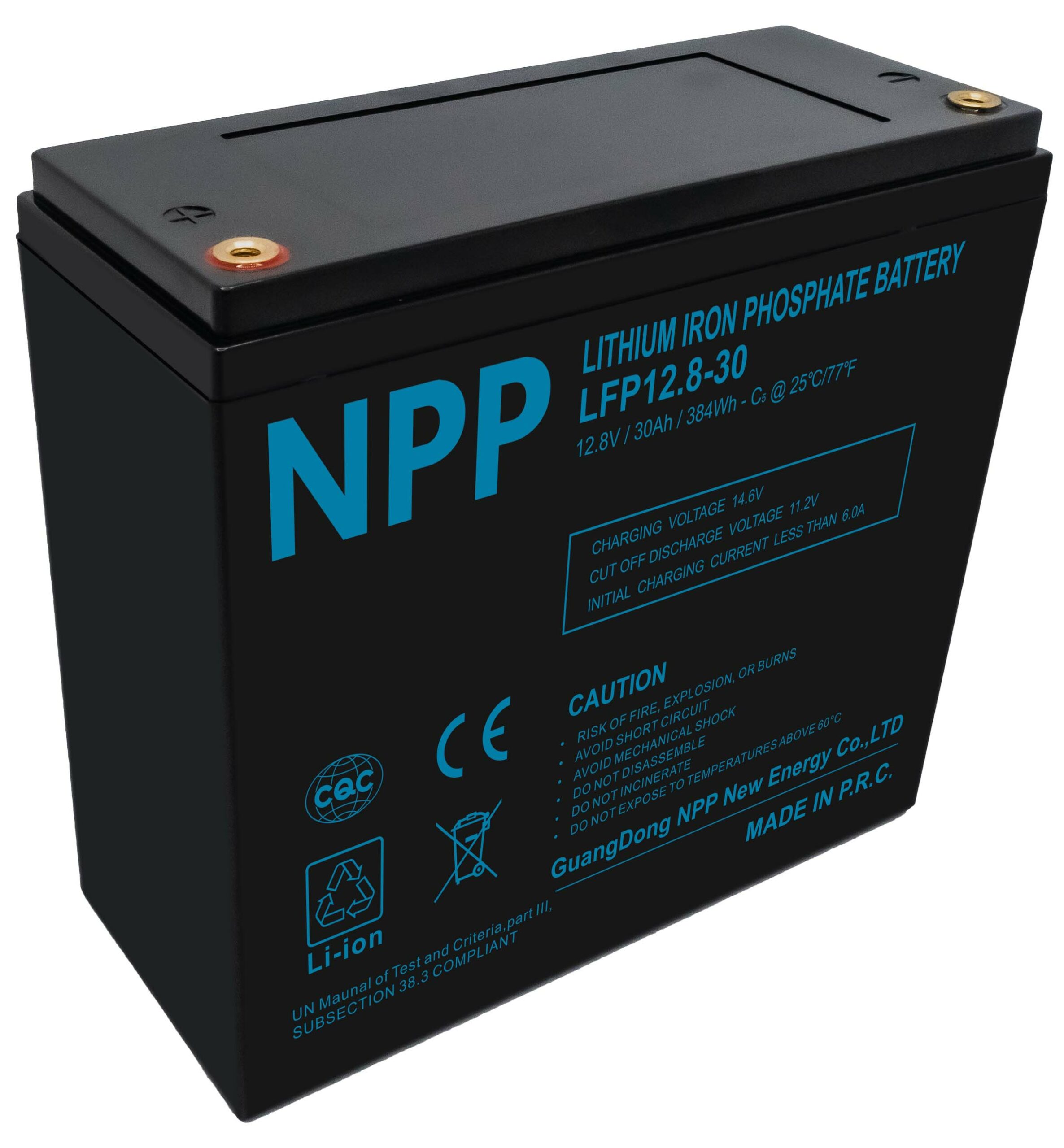 Akumulators LiFePO4 12.8V 30Ah ar T12 (M2) BT NPP