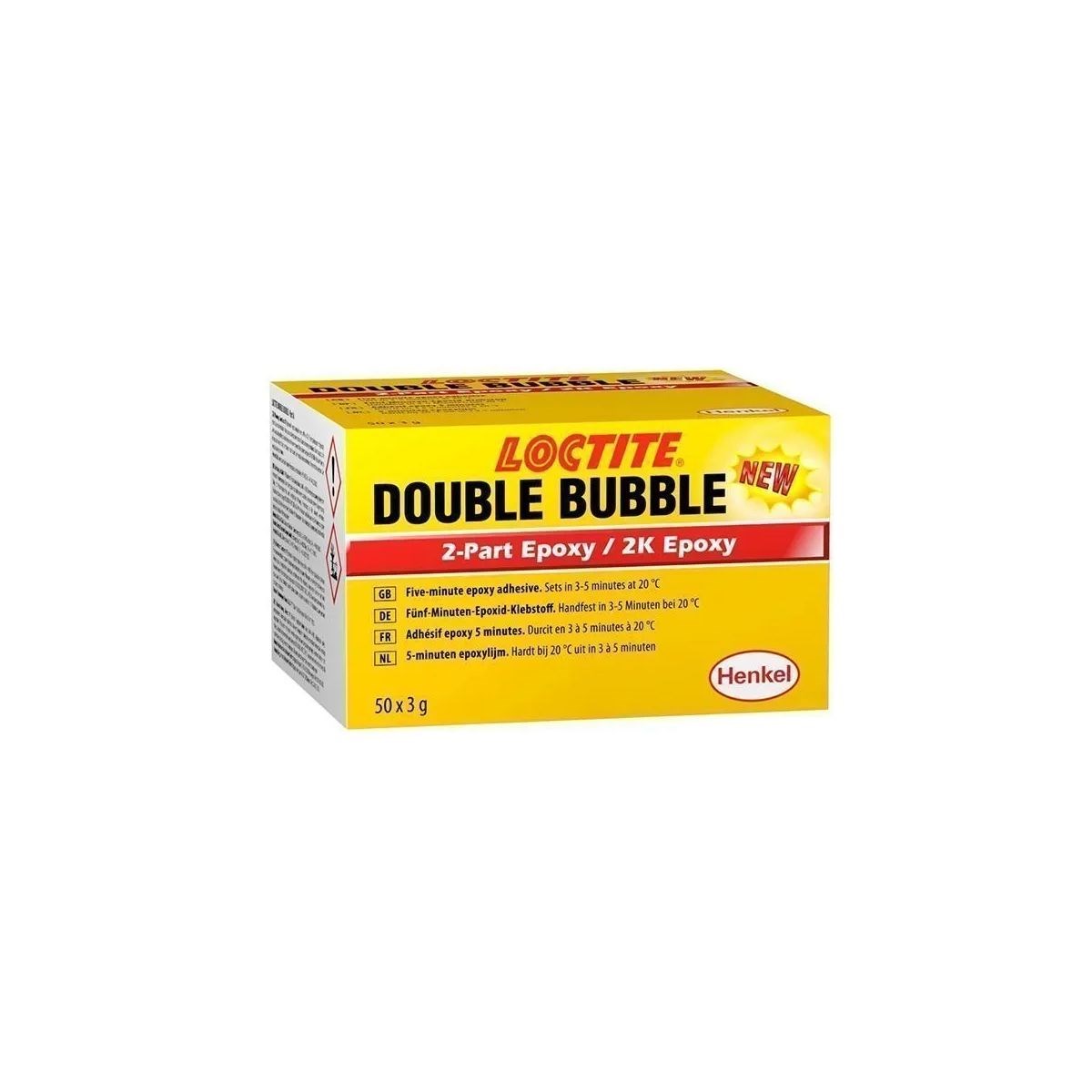Līme epoksīdsveķu 2 daļas 5min 3g DOUBLE BUBBLE LOCTITE