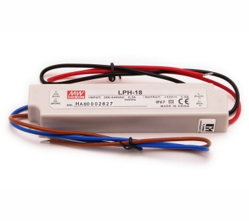 Impulsu barošanas avots  LED 350mA 6-48V IP67 MEAN WELL