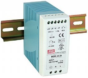 Impulsu barošanas bloks 12V 3.33A 40W stiprināms uz DIN sliedes  MEAN WELL