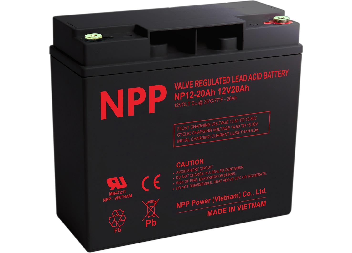 Akumulators 12V 20Ah T12(M5) Pb AGM NPP