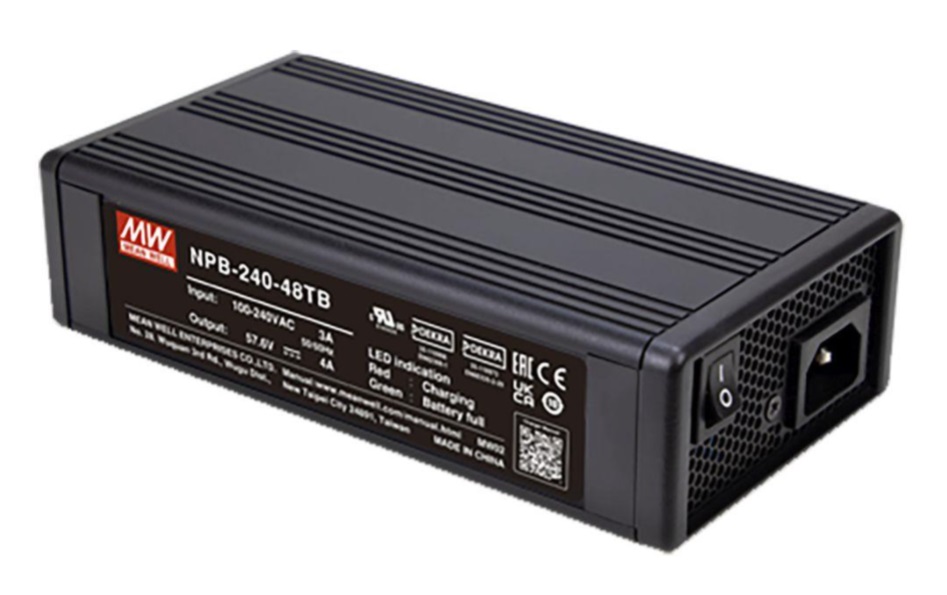 Battery Pb, Li-ion Charger 13.8V 13.5A, TB, PFC, MEAN WELL