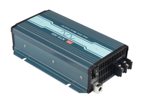Automašīnas sprieguma pārveidotājs 12Vdc/230Vac 300W(600W) ar sinusoidālu izejas spriegumu, MEAN WELL