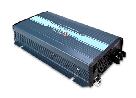 Automašīnas sprieguma pārveidotājs 12Vdc/230Vac 750W(1500W) ar sinusoidālu izejas spriegumu, MEAN WELL