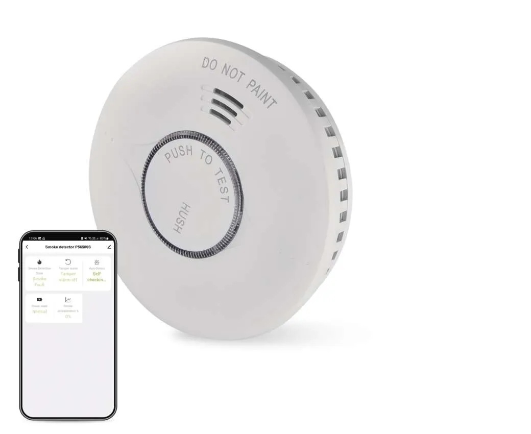 GoSmart Smoke Detector TS380C-HW with Wi-Fi