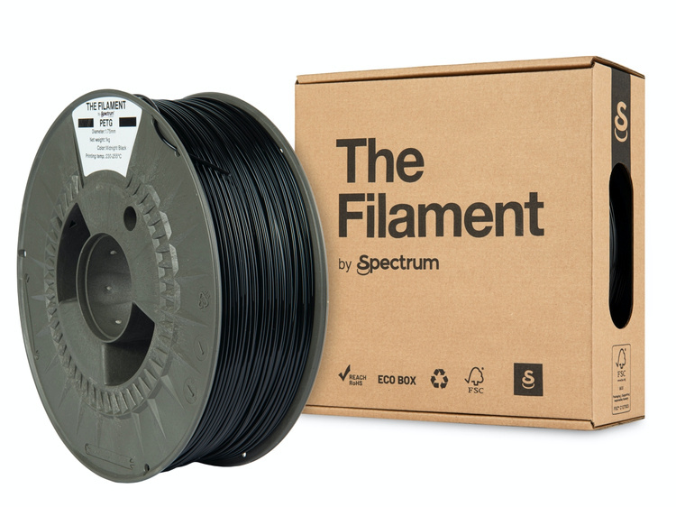 Filaments PET-G midnight black 1kg Spectrum Filaments