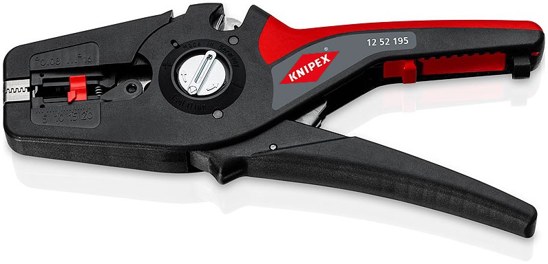 Profesionālās izolācijas noņemšanas knaibles PreciStrip16 0.08 - 16mm², 12 52 195 KNIPEX