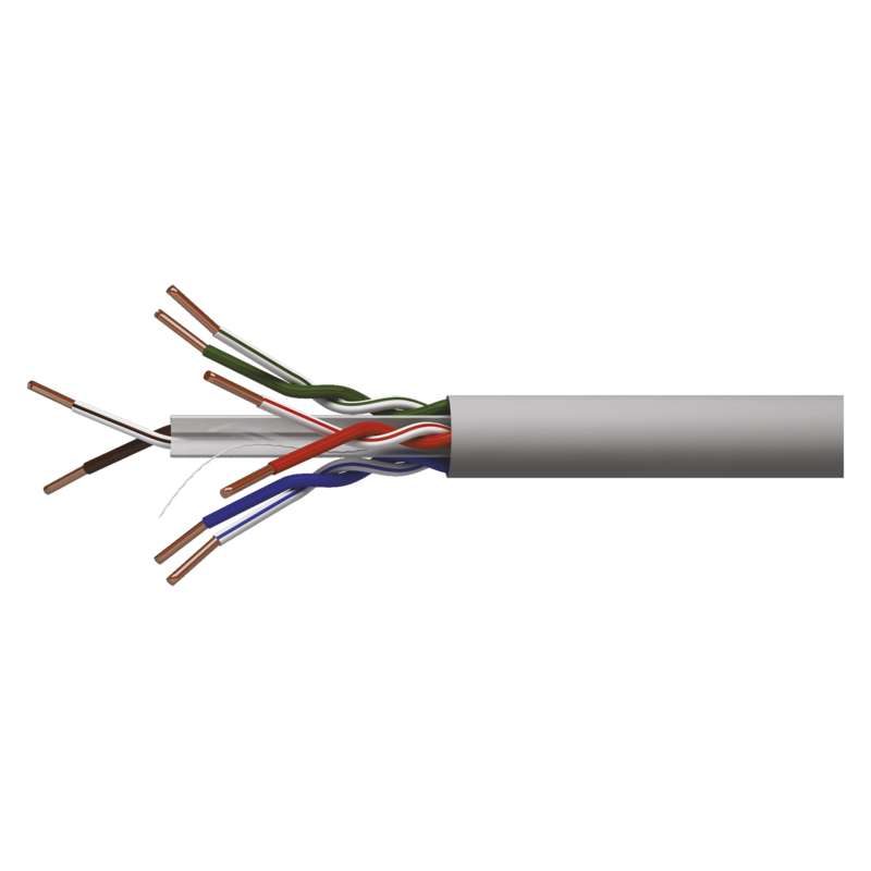 Cable UTP CAT6 4x2x0.55mm, solid copper, PVC Eca
