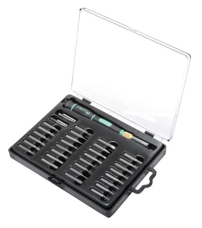 32 gab. skrūvgrieža komplekts ar uzgaļiem, SD-9803 Pro'sKit