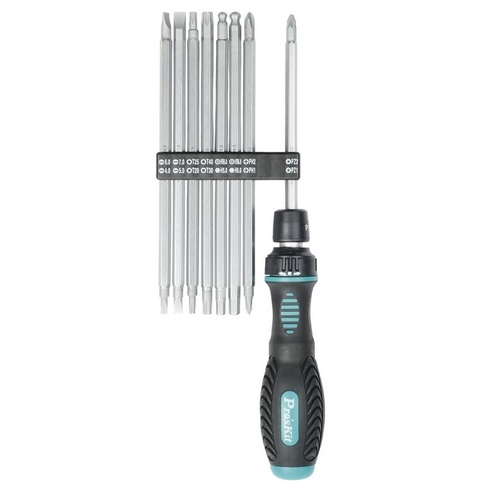 16-In-1 reversīvs sprūda skrūvgrieža komplekts, SD-9816 Pro'sKit