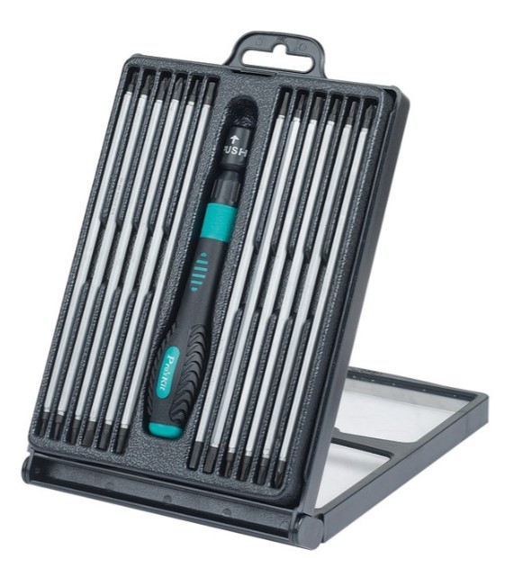 24-In-1 reversīva augstas precizitātes sprūda skrūvgrieža komplekts, SD-9824 Pro'sKit