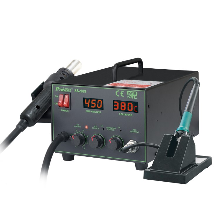 2 vienā SMD karstā gaisa apstrādes stacija AC220 ~ 240 V (700 W)