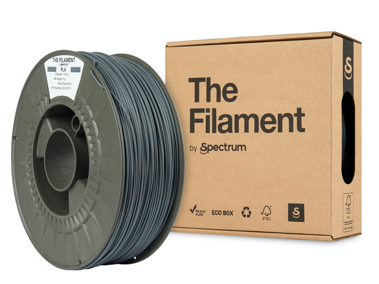 Filaments PLA bazalta pelēks 1kg The Filament by Spectrum