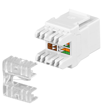 Ligzda CAT5 balta