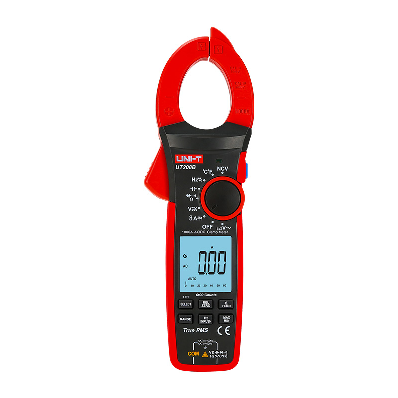 Strāvas mērīšanas knaibles, 1000V AC/DC, 1000A AC/DC, 60MOm, 60mF, analoginė skalė, 1000C, LPF, LoZ, ACV, UNI-T