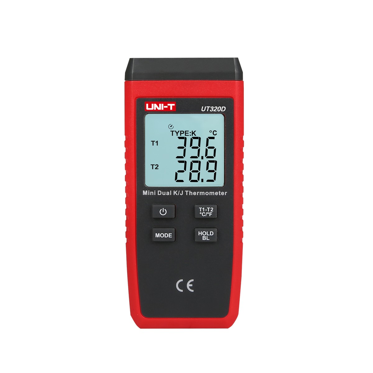Mini kontakttermometrs, -50 ℃~1300, kanāli, T1-T2, UNI-T