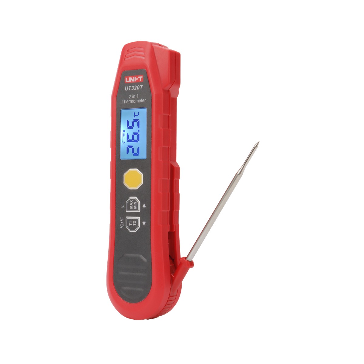 2 in 1 termometrs IR 40C-300C; -40C-300C ; IP54, Max/Min/Difference/Lock mērīšana