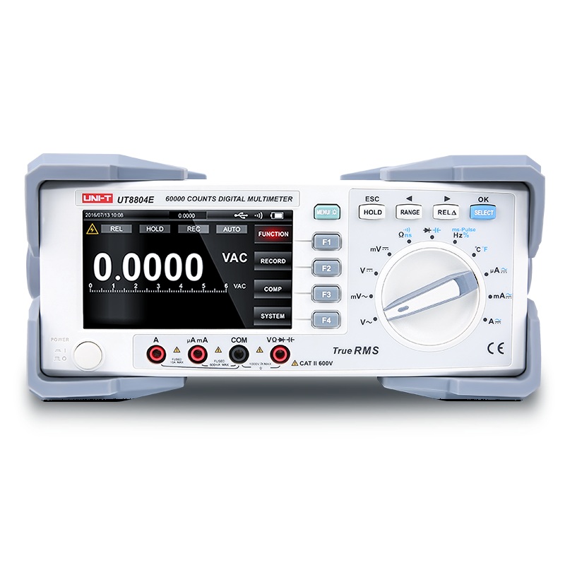 Galda stacionārs multimetrs 60000 , ±0.025%+5, 1000V AC/DC, 10A AC/DC, 60 MΩ, 60 mF, 60 MHz, -40 - 1000C, TRMS, USB,  UNI-T